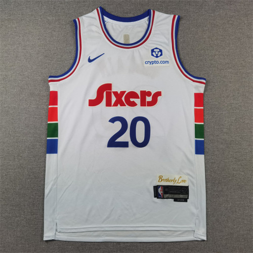 76ers #20 Jared McCain (City Edition White)