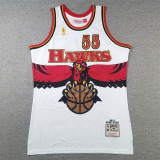 Atlanta Hawks No. 55 Mutombo (Retro White)