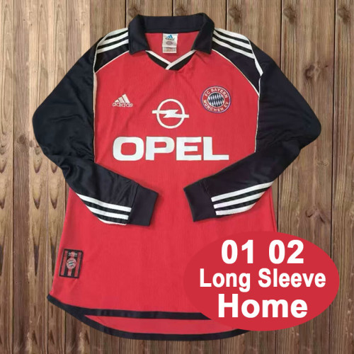2001-02 Bayern home retro long sleeve jersey