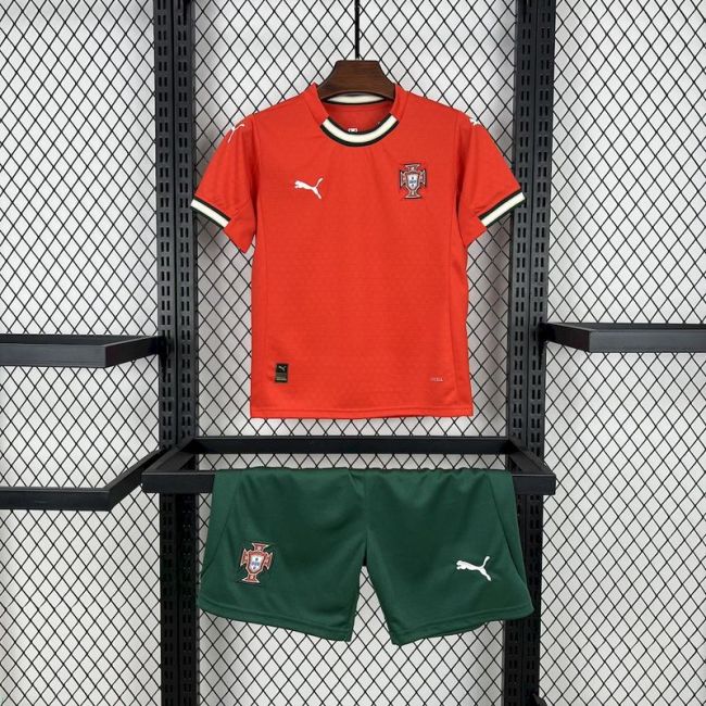 2025-26 Portugal home kids kit