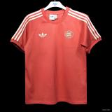 2024-25 Bayern Munich Adidas Originals Red Cotton T-Shirts