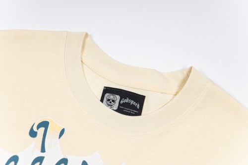 G367* washed black/apricot GOD SPEED T-shirt