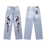 D03* New hot trendy Hellstar washed blue jeans