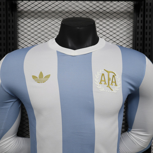 2025-26 Argentina 50th Anniversary long sleeve player version jersey