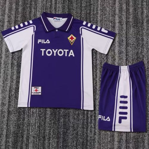 1999-00 Fiorentina home retro kids kit