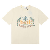 50152*2025SS new product Rhude Sardines sardine badge printed short-sleeved T-shirt for men and women