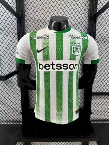 2025-26 Atlético Nacional home player version(The player version is more slim fit, it is recommended to buy one size larger)