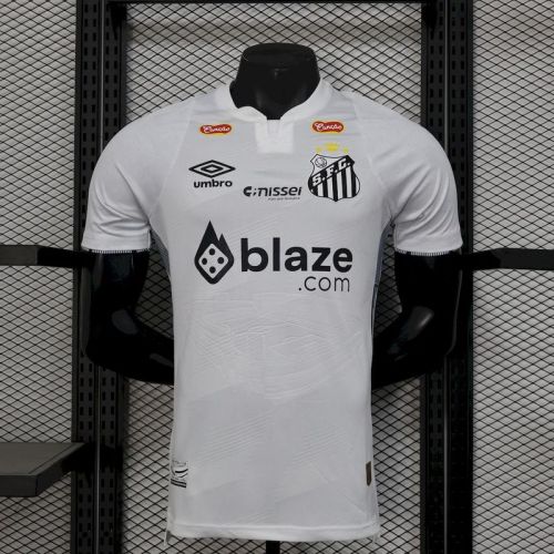 2024-25 Santos home player version(The player version is more slim fit, it is recommended to buy one size larger)