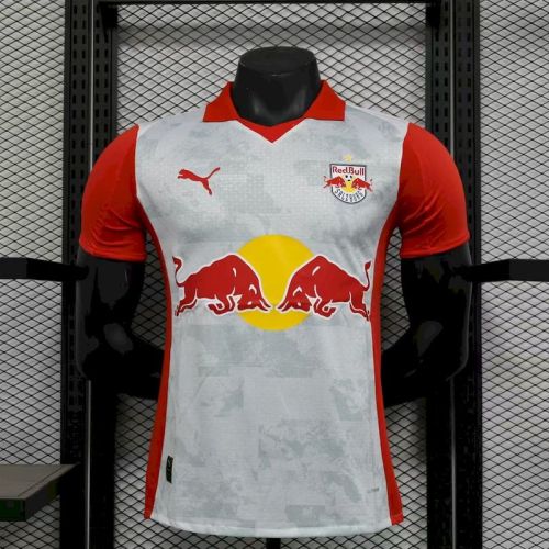 2025-26 rb Salzburg  home player version(The player version is more slim fit, it is recommended to buy one size larger)