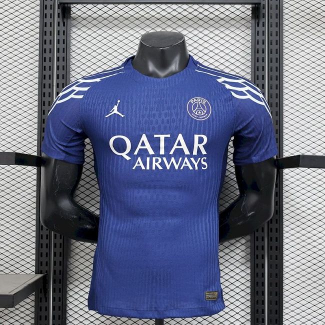 2024-25 paris saint germain fourth blue player version (The player version is more slim fit, it is recommended to buy one size larger)