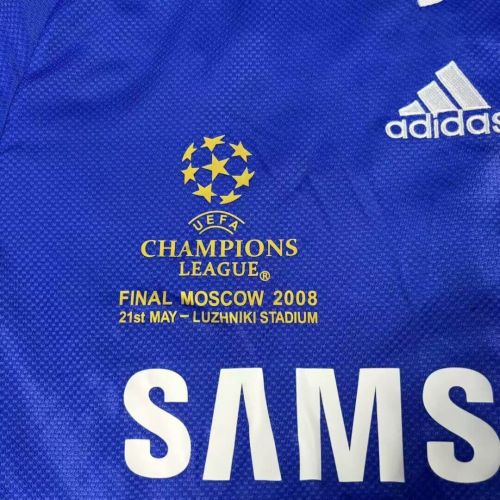 Chelsea 2008-09 home UCL FINAL soccer jerseys