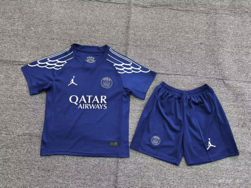2024-25 paris saint germain fourth blue kids kit