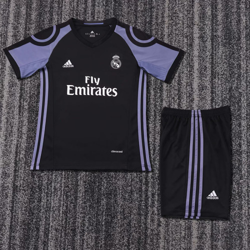 2016-17 real madrid third away retro kids kit