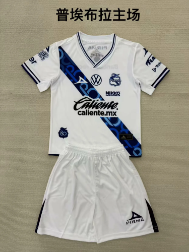 Puebla 2025-26 home kids kits