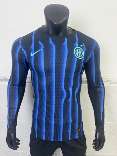 2025-26 Inter Milan home long sleeve player version jersey