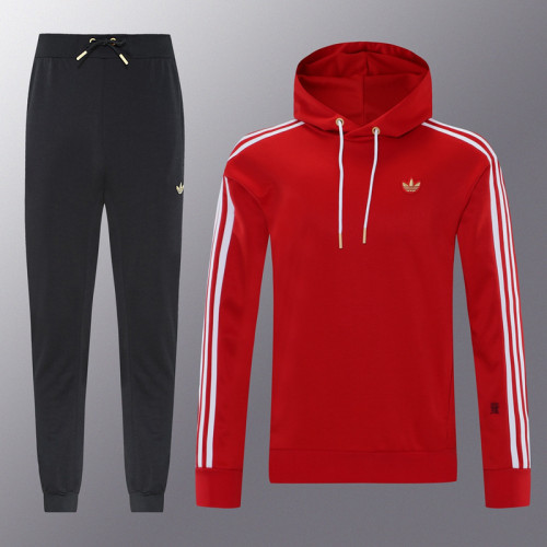 AD red Years of Snake hoodie suit