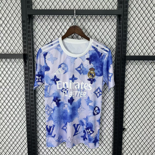2025-26 Real Madrid white and blue special jersey
