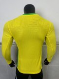 2025-26 Brazil home long sleeve player version jersey