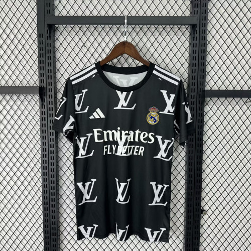 2025-26 Real Madrid black VS LV Special jersey