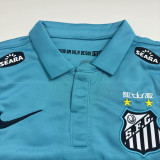 2012-13 Santos away blue kids kit