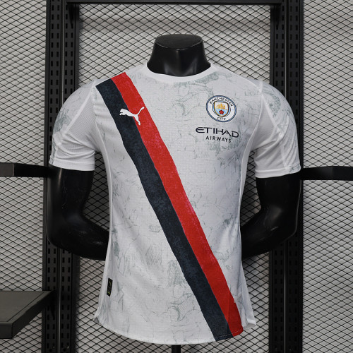 2025-26 Manchester City away player version(The player version is more slim fit, it is recommended to buy one size larger)