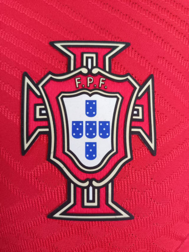 2025-26 Porrtugal red player version POLO(The player version is more slim fit, it is recommended to buy one size larger)