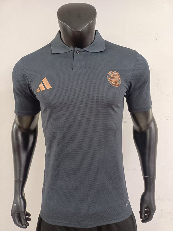 2025-26 Bayern dark gray player version POLO(The player version is more slim fit, it is recommended to buy one size larger)