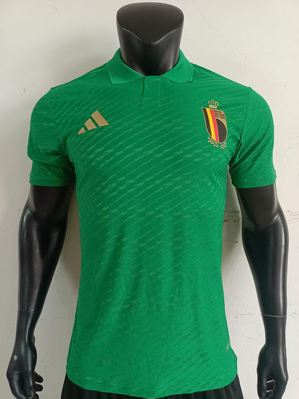 2025-26 Belgium green player version POLO(The player version is more slim fit, it is recommended to buy one size larger)