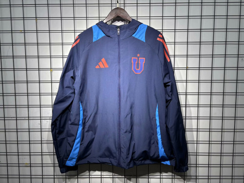 2025-26 Universidad de Chile blue windbreaker
