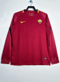 2017-18 Roma home long sleeve retro jersey