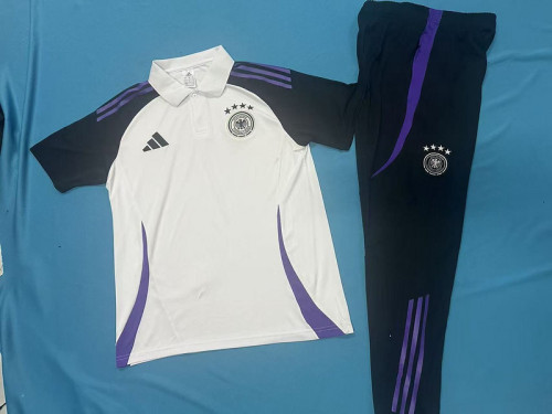 2025-26 Germany white POLO suit