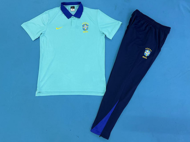 2025-26 Brazil blue POLO suit