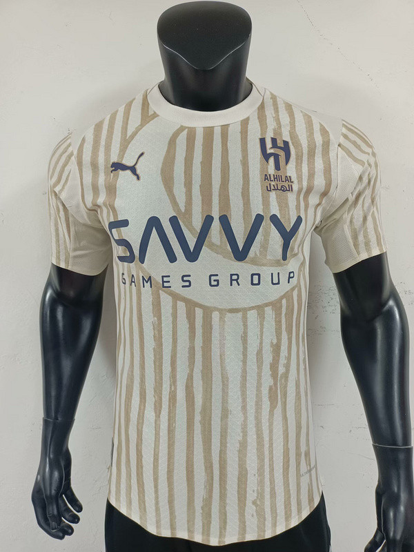 2025-26 Al-Hilal away player version (The player version is more slim fit, it is recommended to buy one size larger)