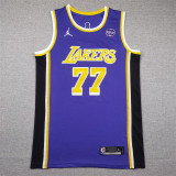 Lakers Purple No. 77 Doncic