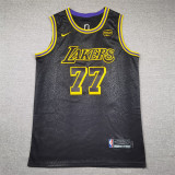 Lakers Snake Black No. 77 Doncic City Edition