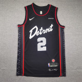 24 Pistons Black City Edition No. 2 Cade Cunningham