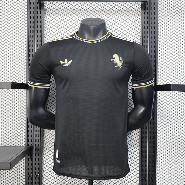 2025-26 Juventus black special player version(The player version is more slim fit, it is recommended to buy one size larger)