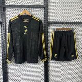 2025-26 Mexico black and gold special long sleeve kids kit