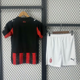 2025-26 AC Milan home kids kit