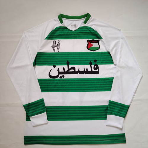 2025-26 Palestine Green and White long sleeve jersey