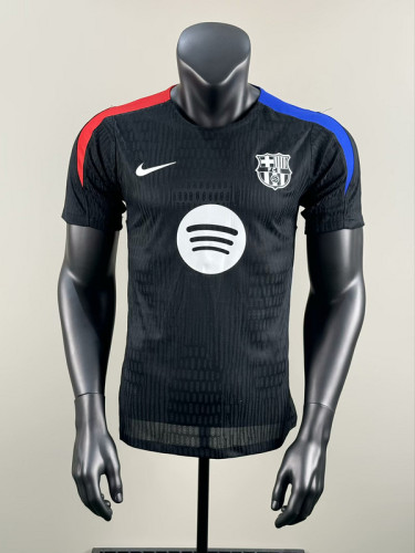 2025-26 Barcelona Black player version training(The player version is more slim fit, it is recommended to buy one size larger)