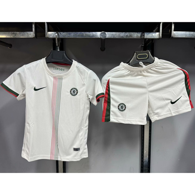 2025-26 chelsea Away Kids Kit(Picture Version)