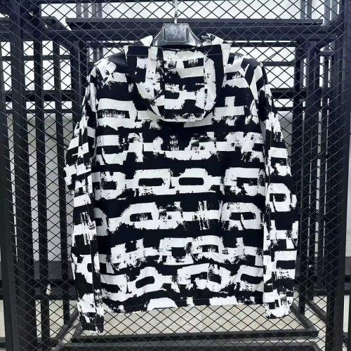 2025-26 Barcelona black and white windbreaker