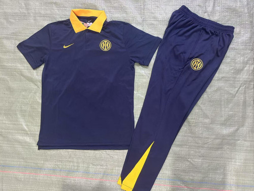 2025-26 Inter Milan Dark blue POLO suit
