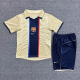 2001-02 Barcelona away retro kids kit