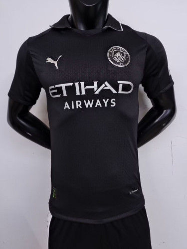 2025-26 Manchester City black player version (The player version is more slim fit, it is recommended to buy one size larger)