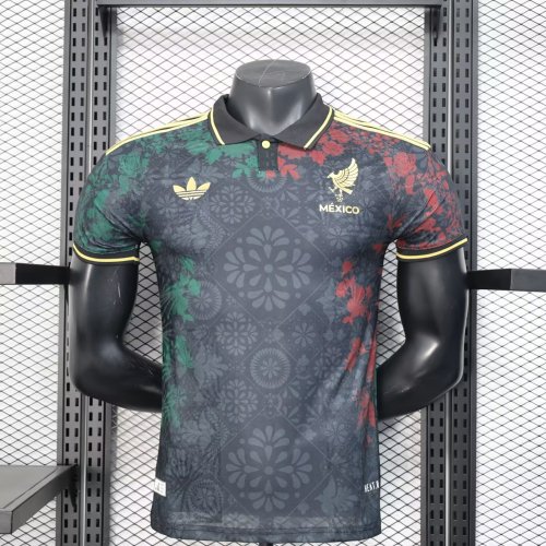 mexico 2025-26 black special player verison(The player version is more slim fit, it is recommended to buy one size larger)