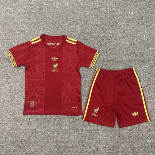 2025-26 Mexico Gold Cup red Kids Kit