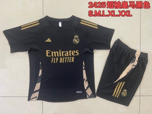 D1134# 2024-25 Real Madrid short-sleeved black suit