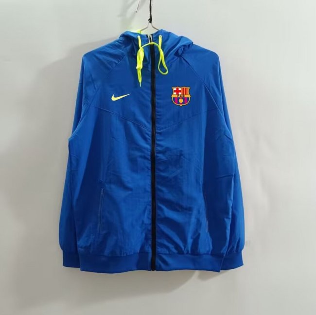 2025-26 Barcelona blue windbreaker